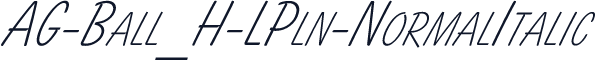 AG-Ball_H-LPln-NormalItalic