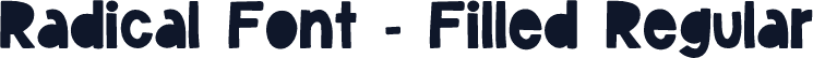 Radical Font - Filled Regular