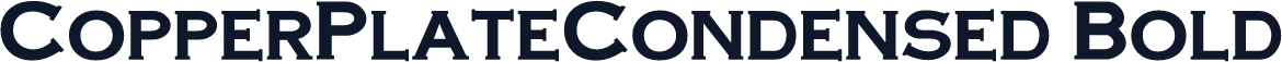 CopperPlateCondensed Bold