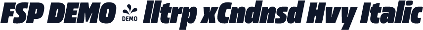 FSP DEMO - lltrp xCndnsd Hvy Italic