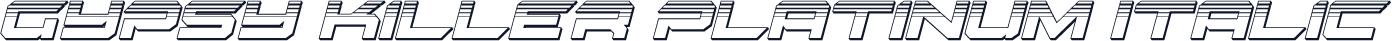 Gypsy Killer Platinum Italic
