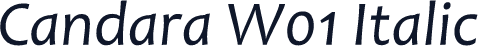 Candara W01 Italic