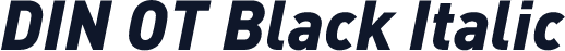 DIN OT Black Italic