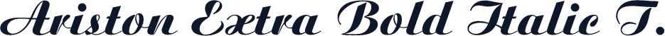 Ariston Extra Bold Italic T.