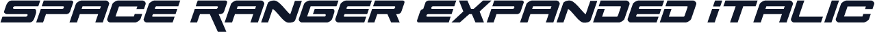 Space Ranger Expanded Italic