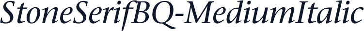 StoneSerifBQ-MediumItalic