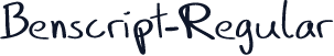 Benscript-Regular