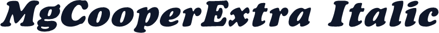MgCooperExtra Italic