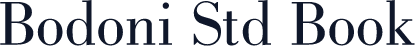 Bodoni Std Book