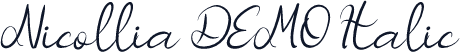 Nicollia DEMO Italic