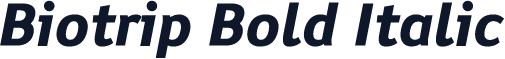 Biotrip Bold Italic