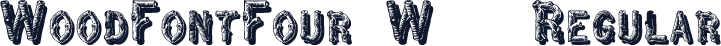 WoodFontFour W05 Regular
