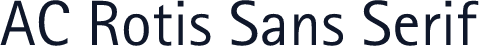 AC Rotis Sans Serif