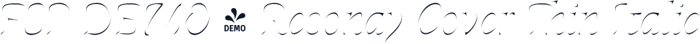 FSP DEMO - Resonay Cover Thin Italic