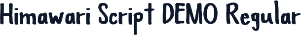 Himawari Script DEMO Regular