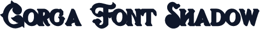 Gorga Font Shadow