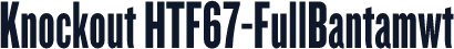 Knockout HTF67-FullBantamwt
