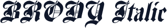 BRODY Italic