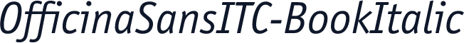 OfficinaSansITC-BookItalic