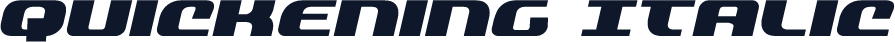 Quickening Italic