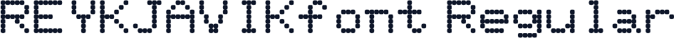 REYKJAVIKfont Regular