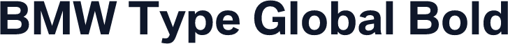 BMW Type Global Bold