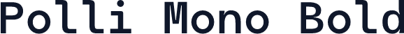 Polli Mono Bold