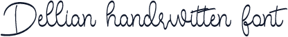 Dellian handrwitten font