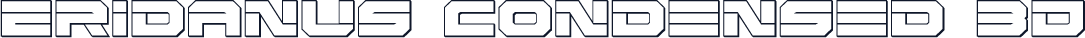Eridanus Condensed 3D