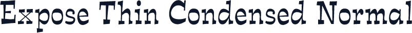 Expose Thin Condensed Normal