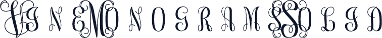 Vine MonogramsSolid