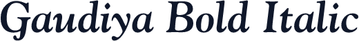 Gaudiya Bold Italic