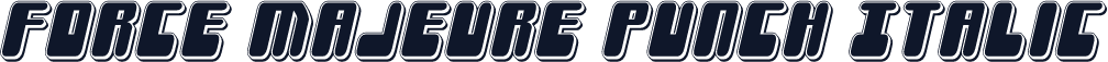 Force Majeure Punch Italic