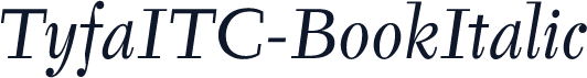 TyfaITC-BookItalic