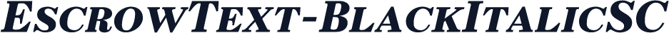 EscrowText-BlackItalicSC
