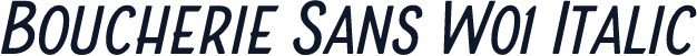 Boucherie Sans W01 Italic