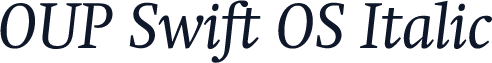 OUP Swift OS Italic