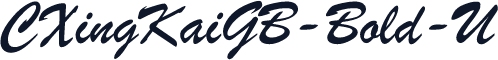 CXingKaiGB-Bold-U