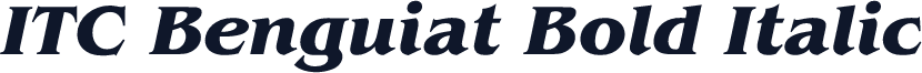 ITC Benguiat Bold Italic