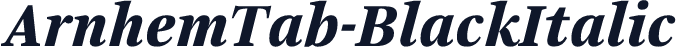 ArnhemTab-BlackItalic