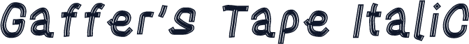 Gaffer's Tape Italic