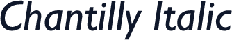 Chantilly Italic