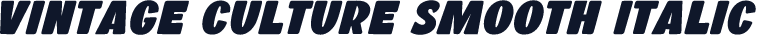 Vintage Culture Smooth Italic