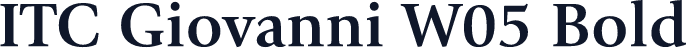ITC Giovanni W05 Bold