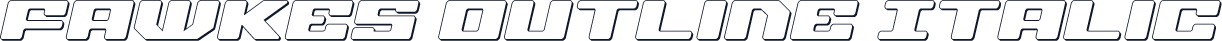 Fawkes Outline Italic