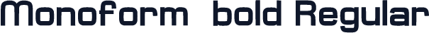 Monoform_bold Regular
