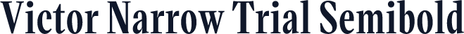 Victor Narrow Trial Semibold