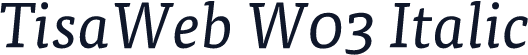 TisaWeb W03 Italic