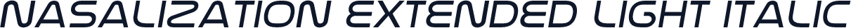 Nasalization Extended Light Italic