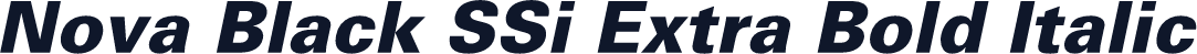 Nova Black SSi Extra Bold Italic
